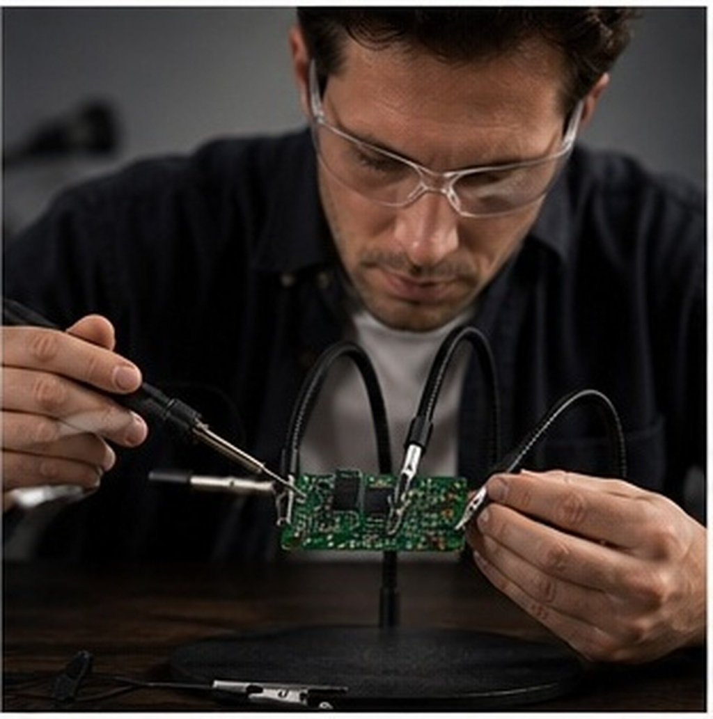 Electronics Repair Tools - 3 peças de grampos para bancada